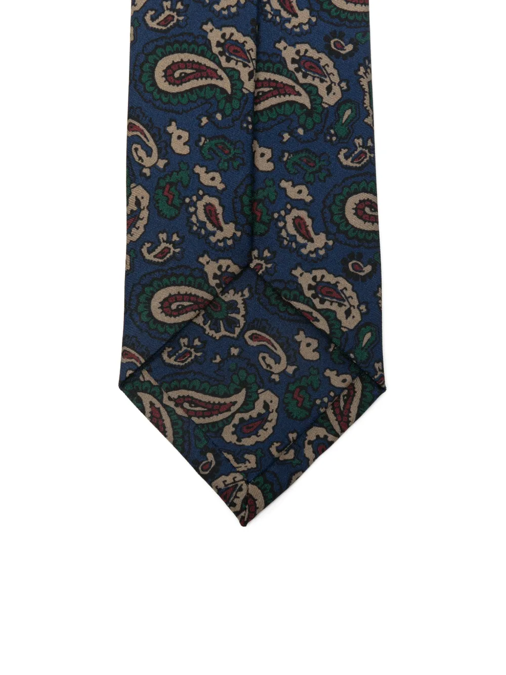 Errico Formicola Paisley Silk Tie In Blue