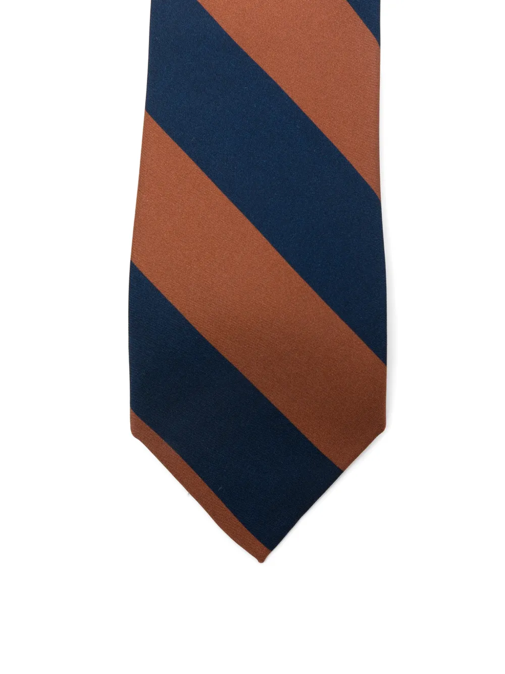 Errico Formicola Striped Silk Tie In Blue