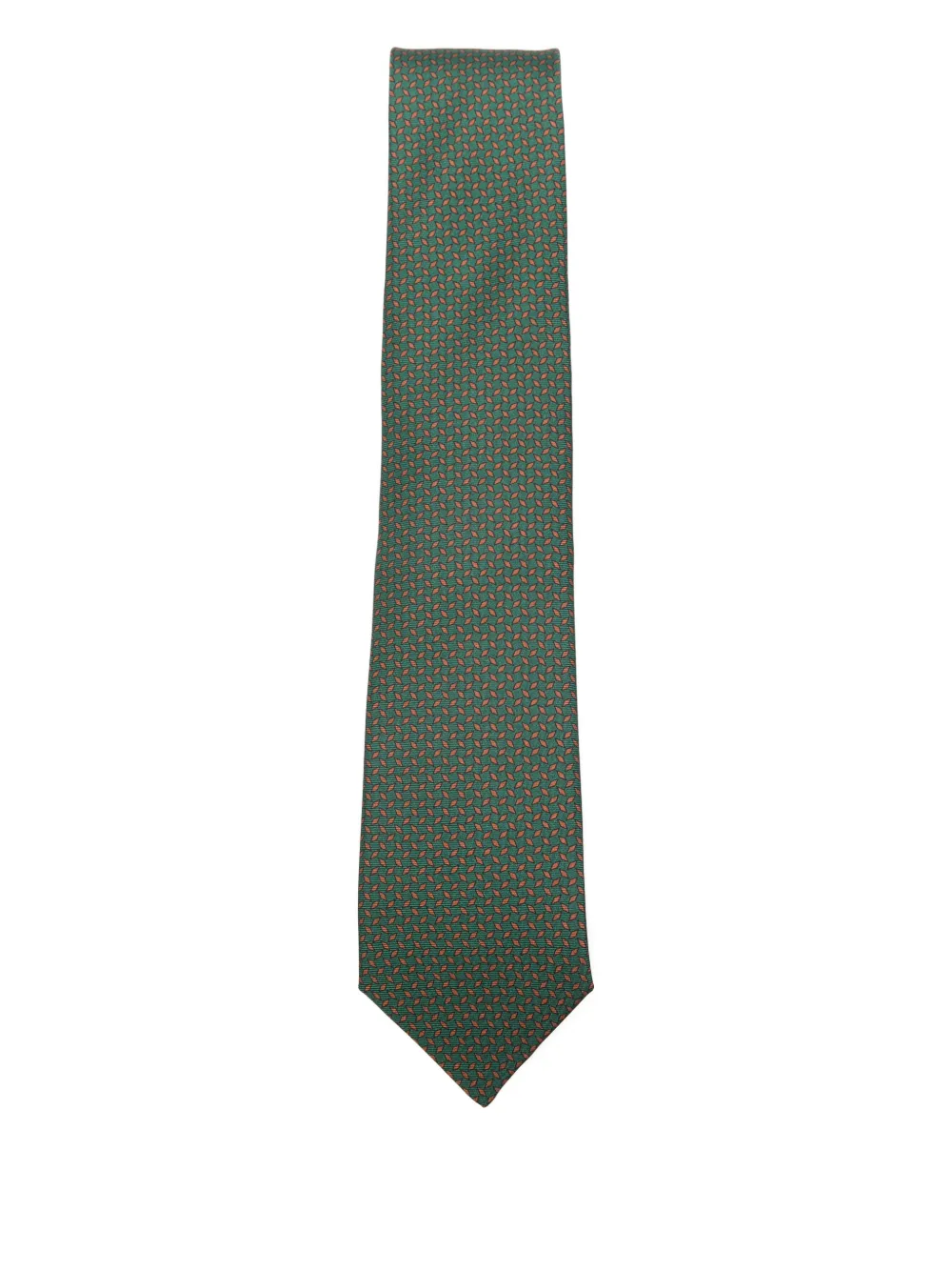 Errico Formicola patterned silk tie | verde | Image 1