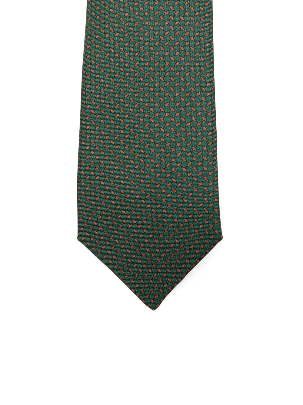 Errico Formicola Patterned Silk Tie In Green