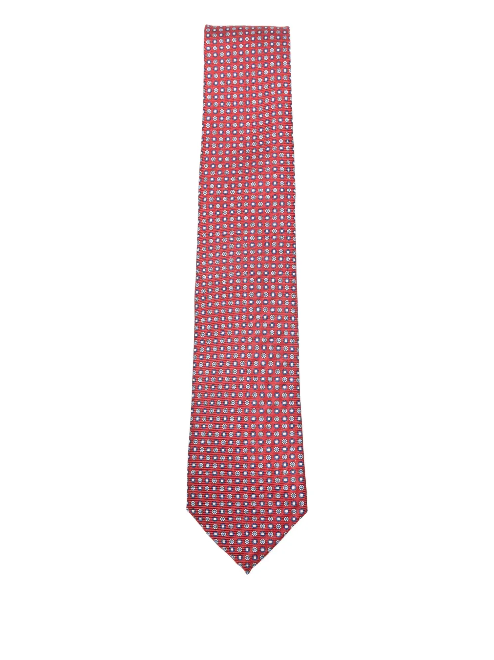 Errico Formicola patterned silk tie - Rosso