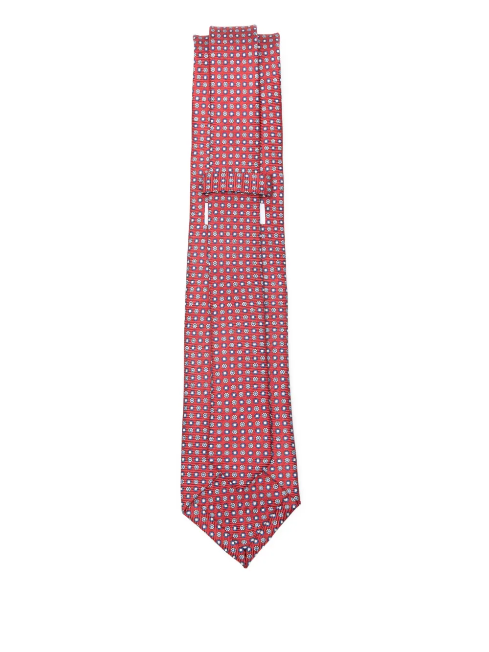 Errico Formicola patterned silk tie - Rood
