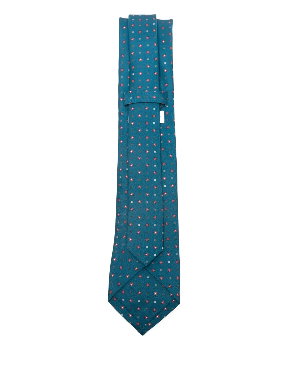 Errico Formicola floral silk tie - Blauw