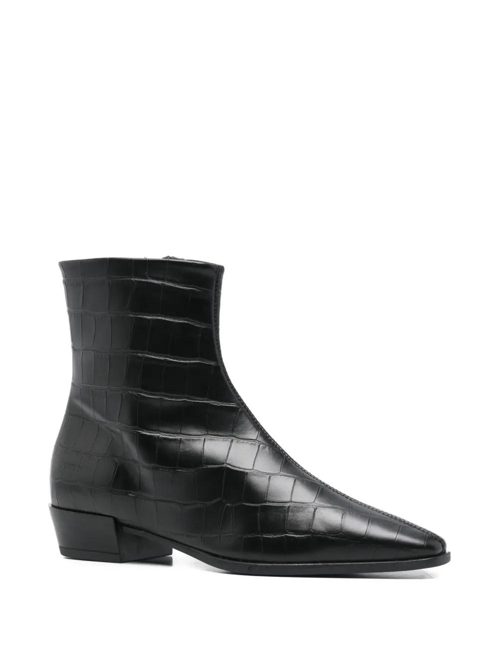 Copenhagen 30mm CPH293 croc-embossed pointed boots | Ankle Boots | Image 2