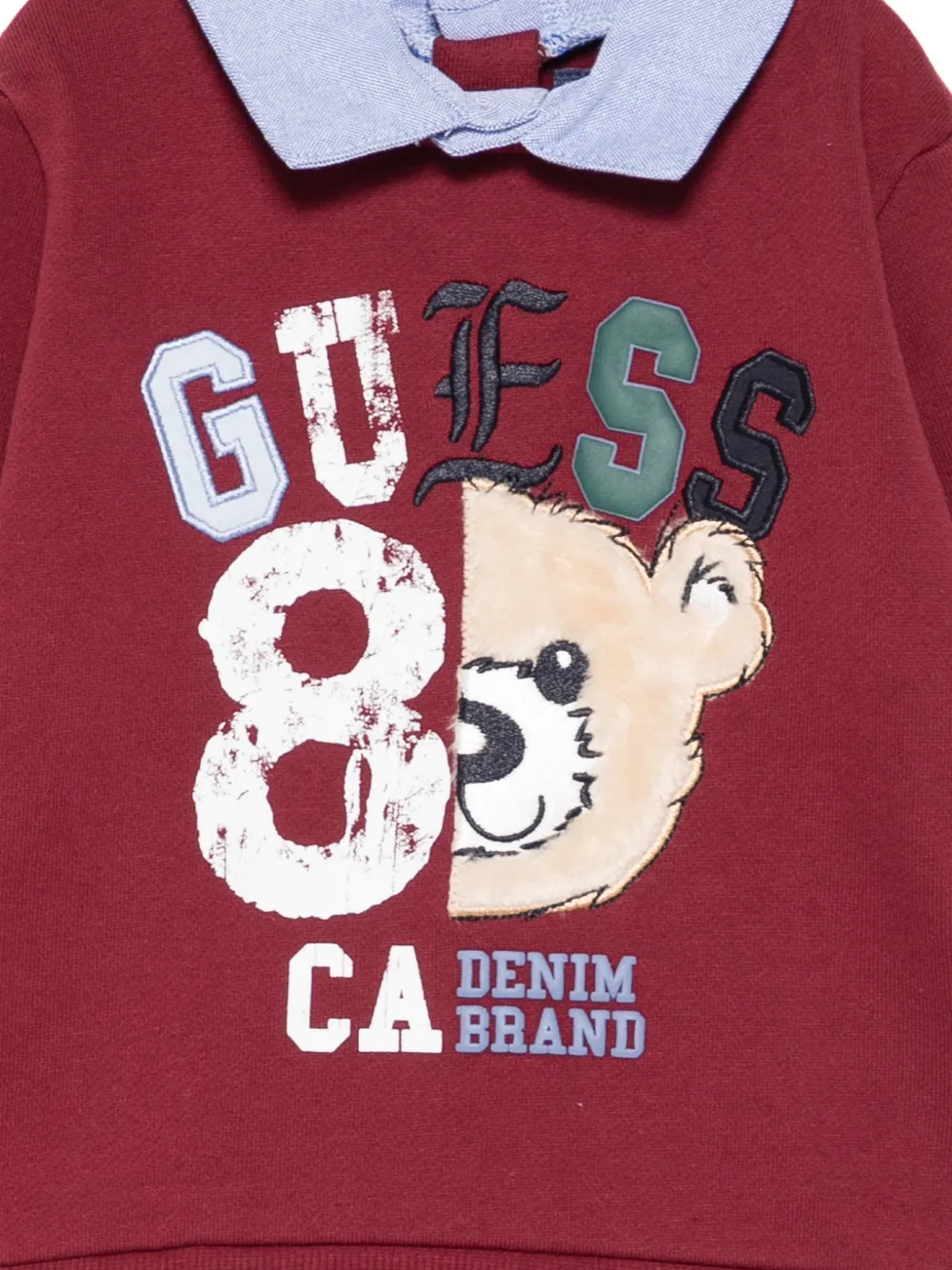 guess kids Broekset met beerapplicatie Rood