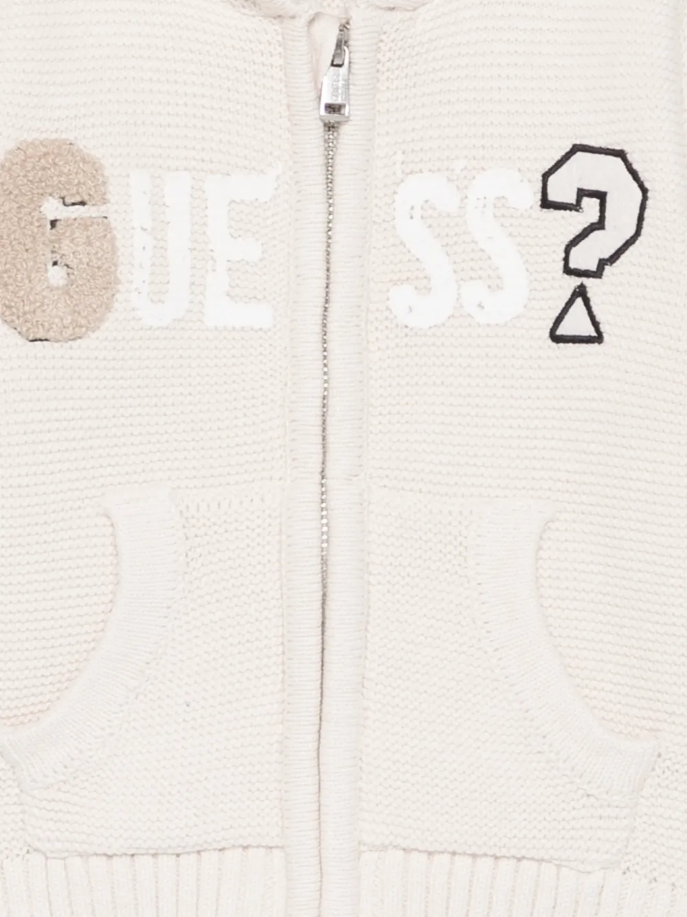 Guess Zip-up Cardigan In Neutral
