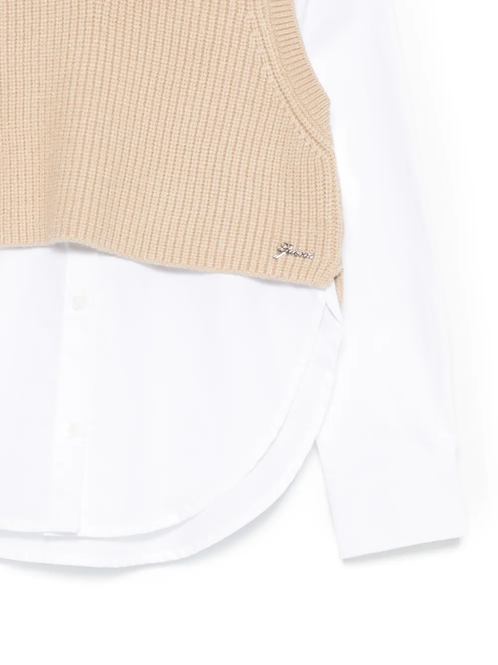 guess kids Shirt en spencer met knoopsluiting Wit