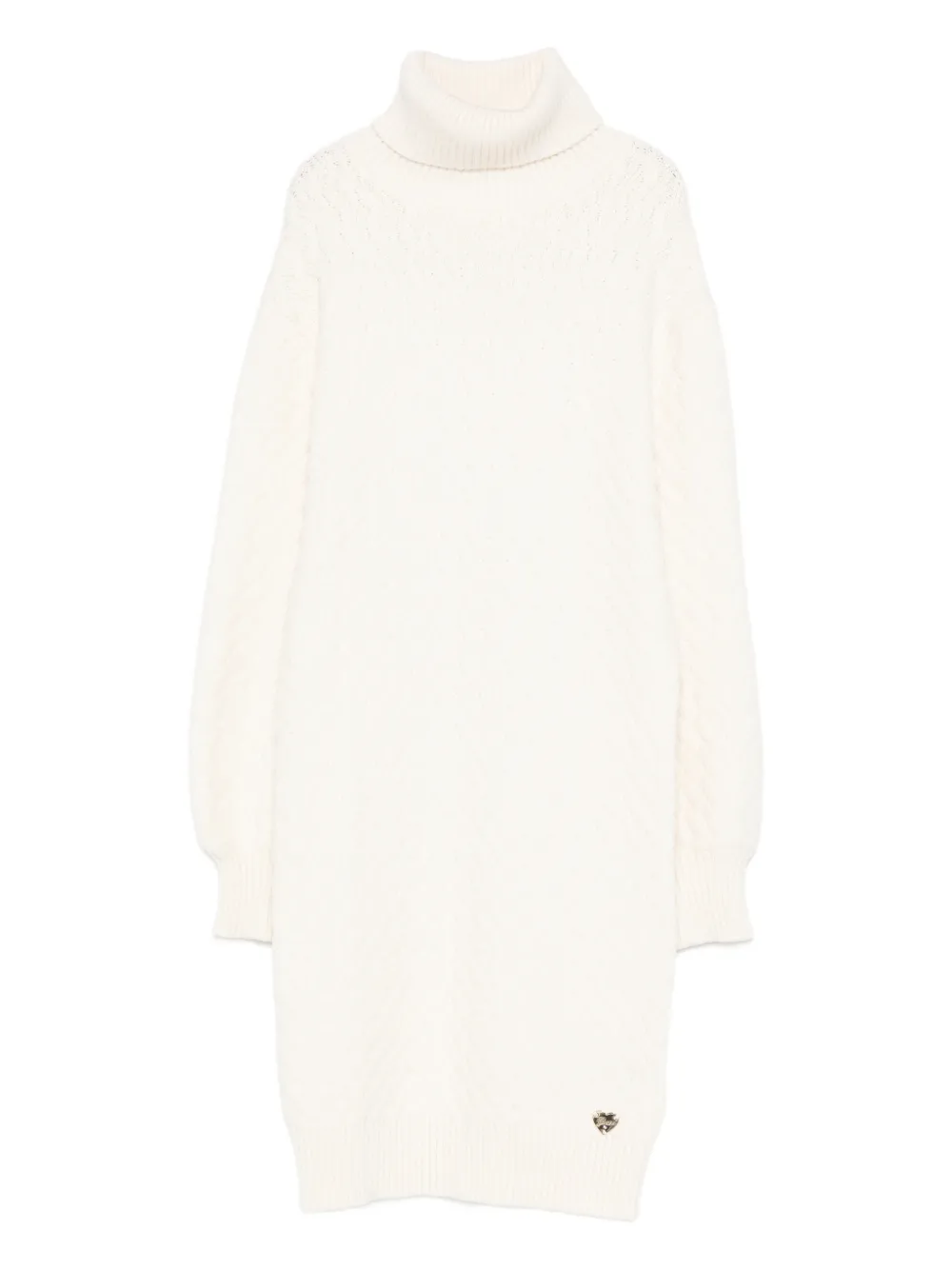 guess kids roll-neck knitted dress - Toni neutri