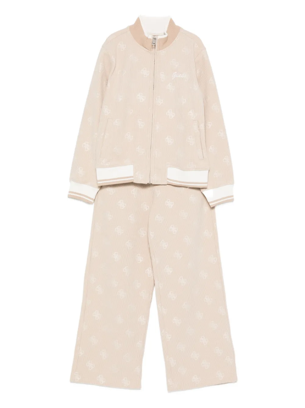 guess kids multilogo-detail tracksuit - Toni neutri
