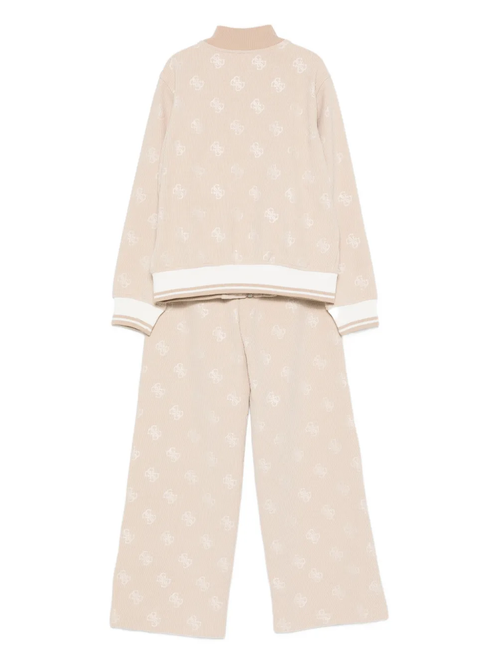guess kids Trainingspak met logo-detail Beige