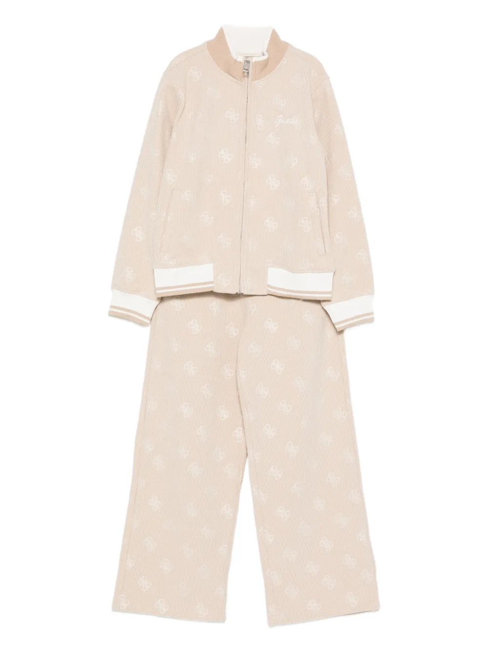 guess kids multilogo-detail tracksuit - Toni neutri