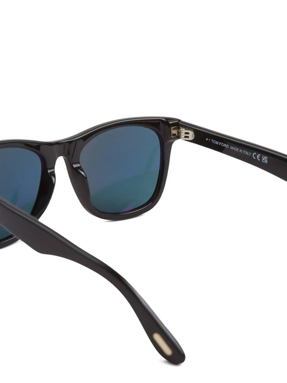 TOM FORD Eyewear Kevyn zonnebril met rond montuur Zwart
