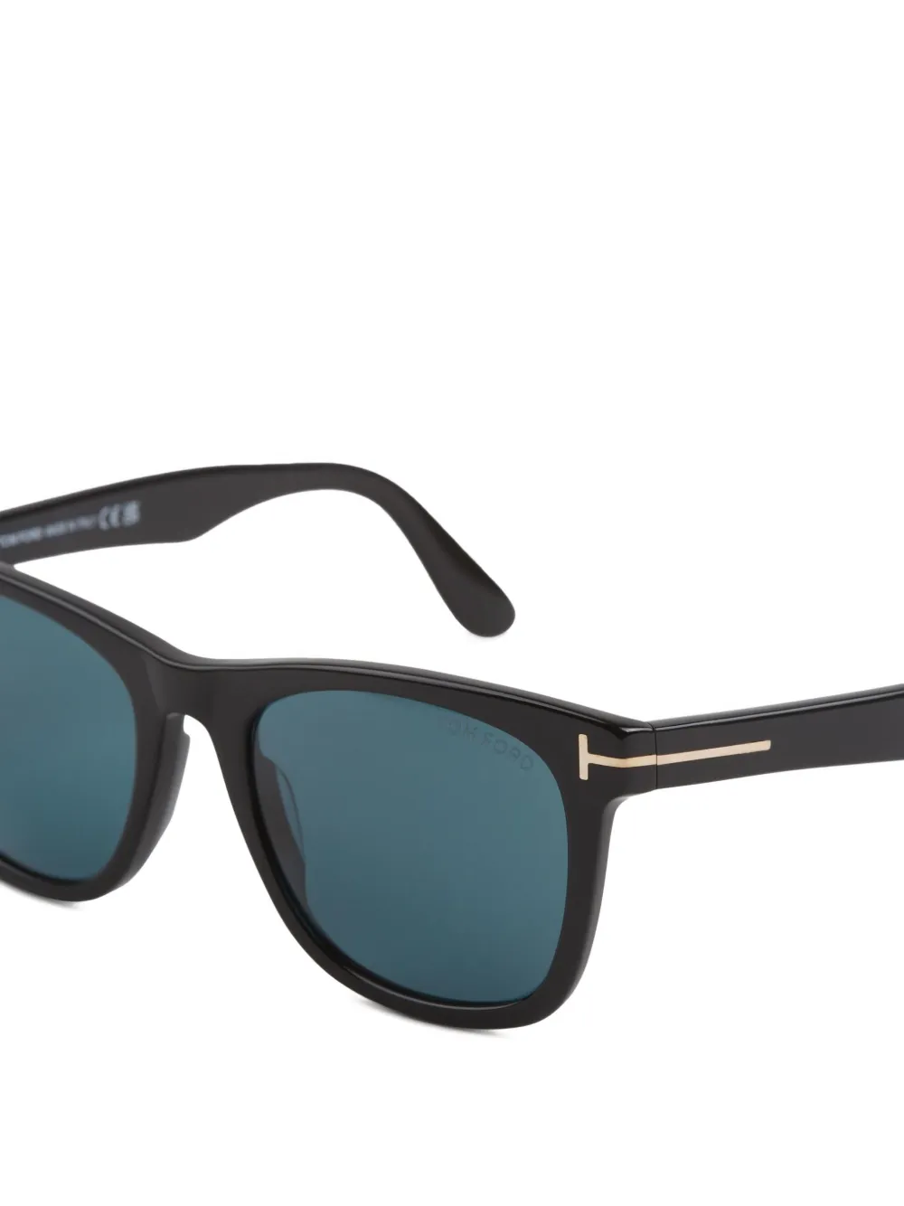 TOM FORD Eyewear Kevyn zonnebril met rond montuur Zwart