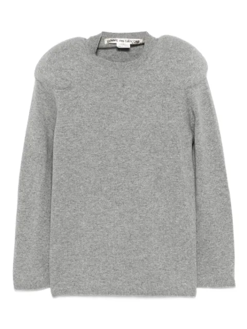 Comme Des Garçons padded-shoulder sweater