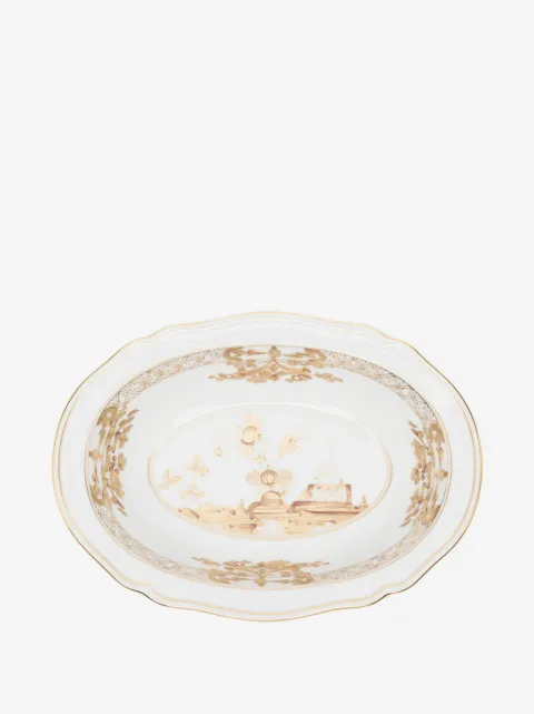 GINORI 1735 Orienel Italiano floral decorative tray (26cm x 18cm)