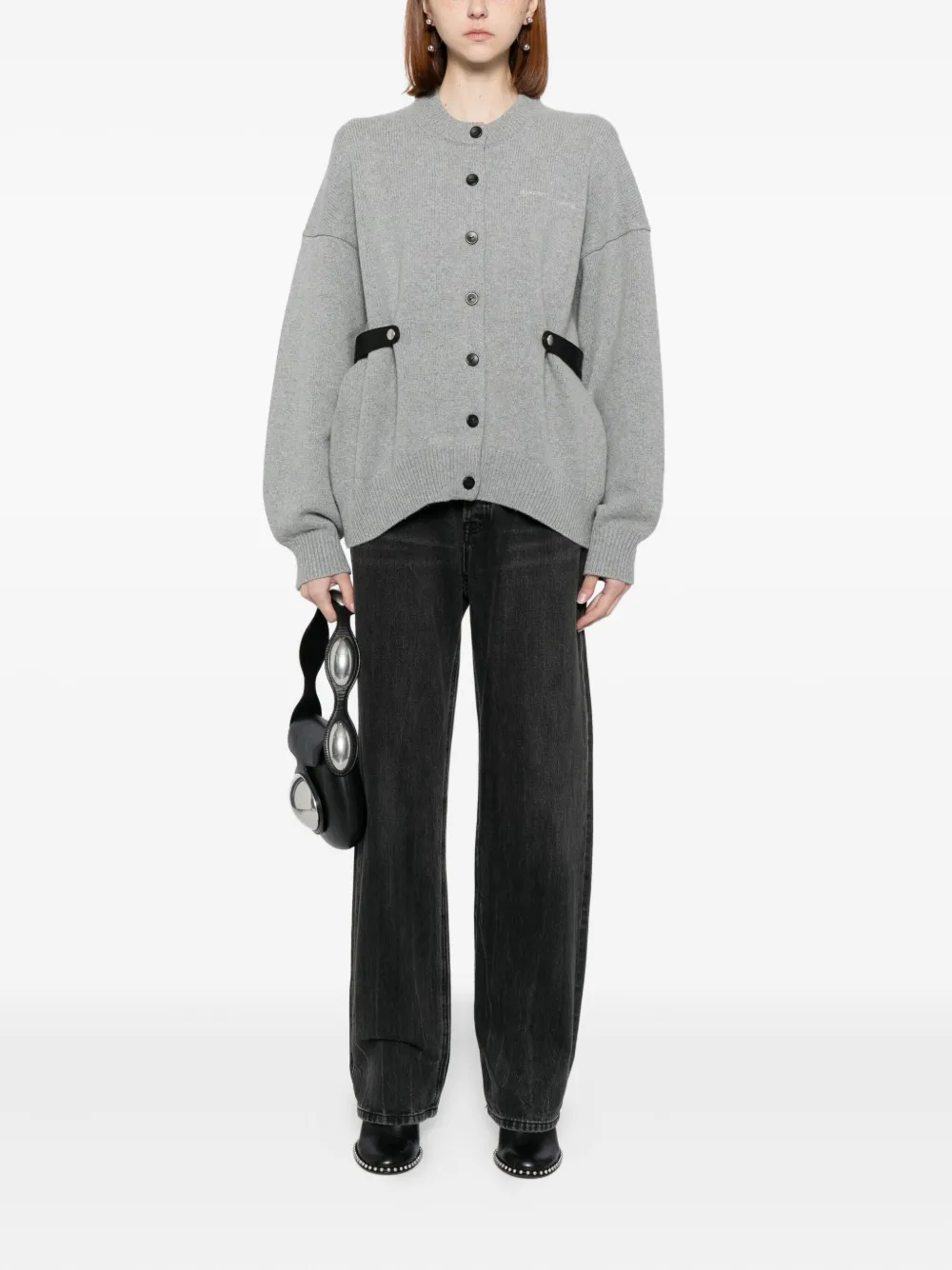 Alexander Wang cardigan à ceinture en cuir | Cardigans | Image 2