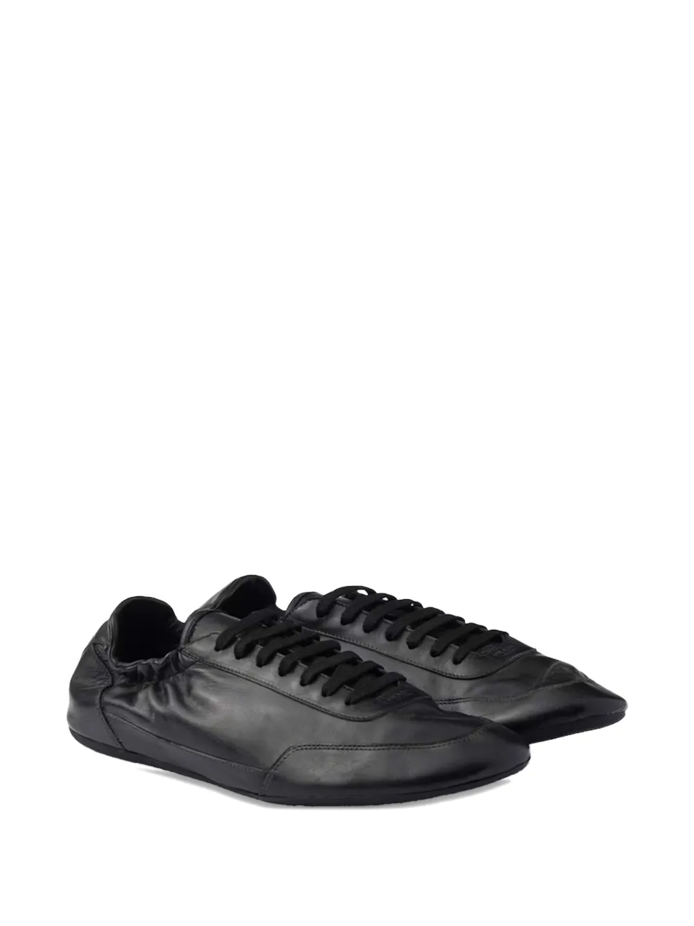 Prada Leren sneakers Zwart