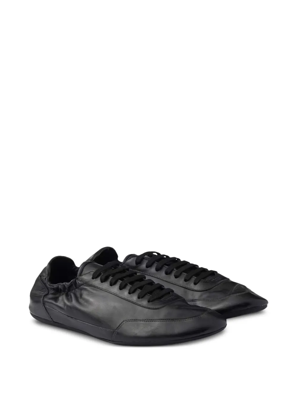 Prada Leren sneakers Zwart