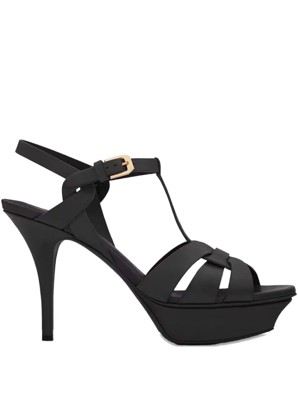 Saint Laurent 105mm Tribute Heeled Sandals In Multi