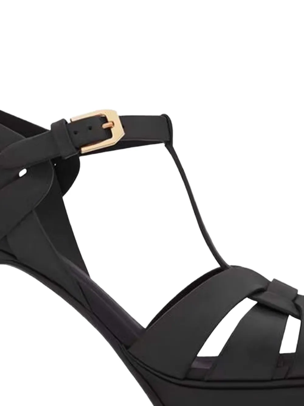 Saint Laurent 105 mm Tribute sandalen met hak Zwart