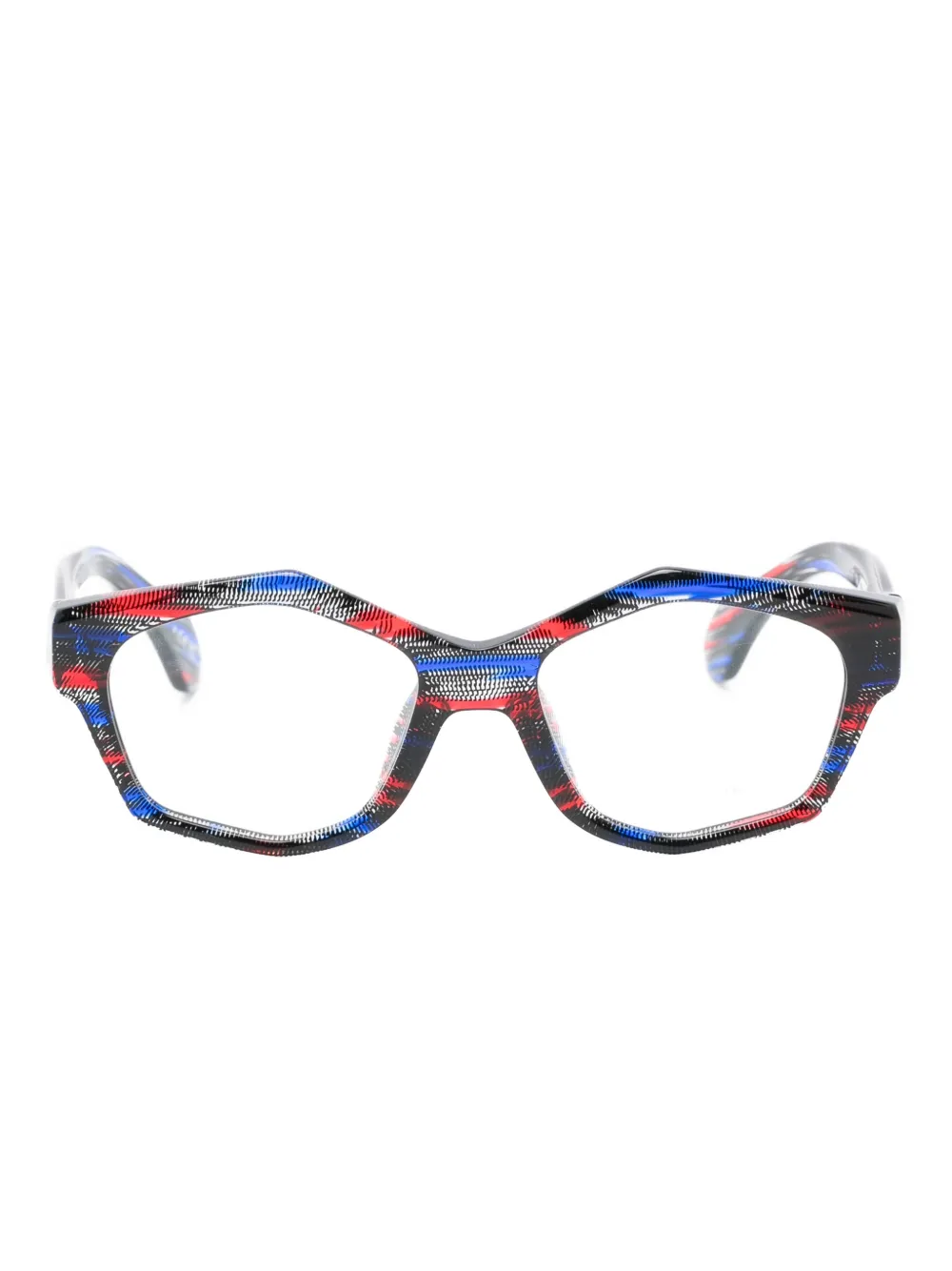 Alain Mikli lunettes de vue à monture géométrique | marron | Image 1