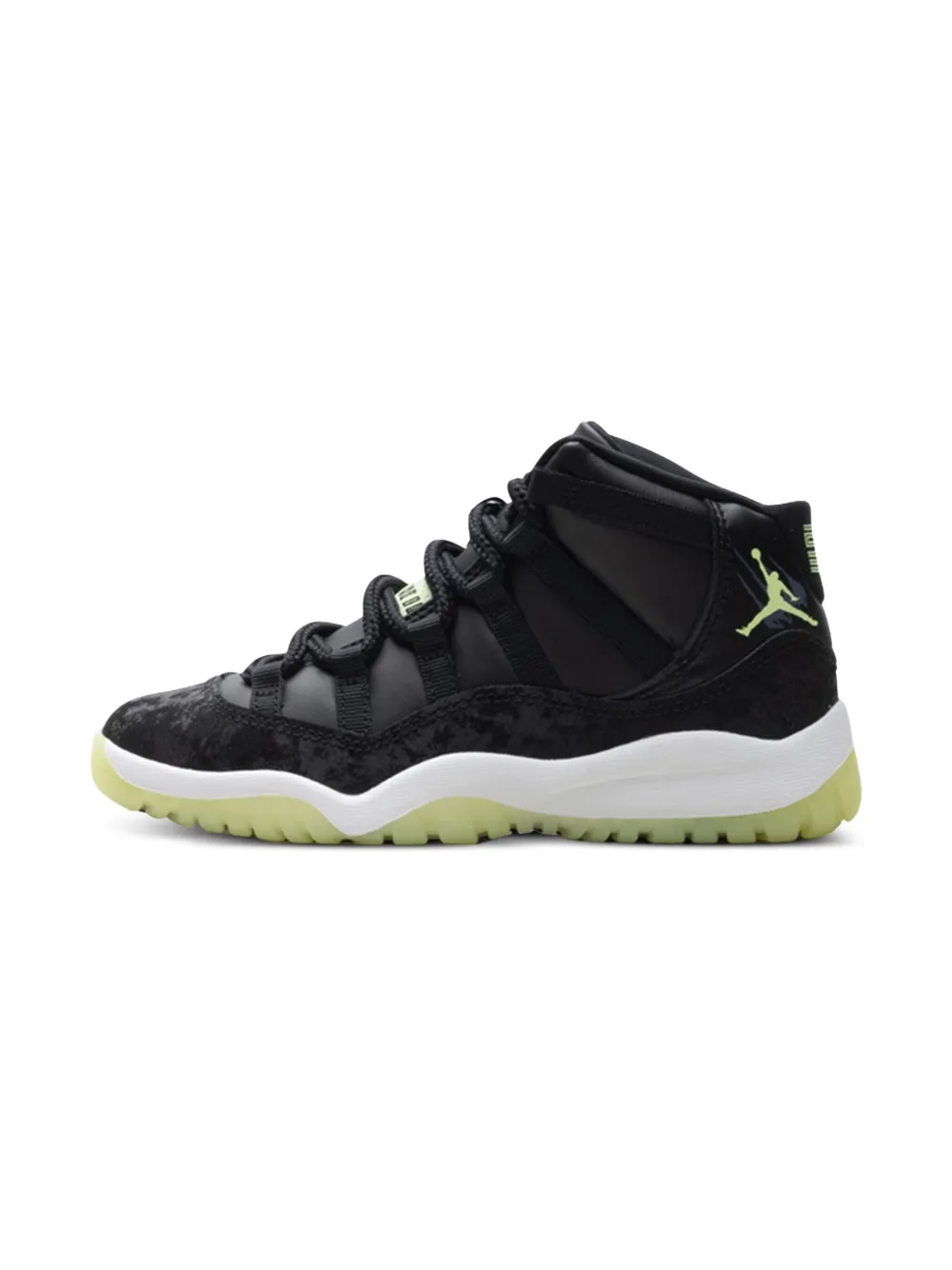 jordan retro 11 black and green