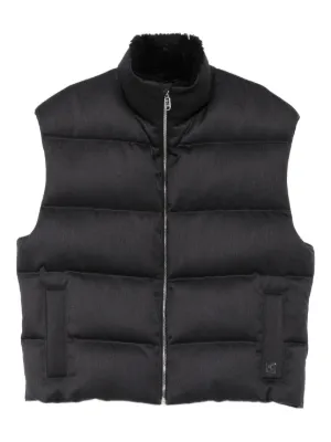 Burberry パデッドベスト | ブラック | FARFETCH JP