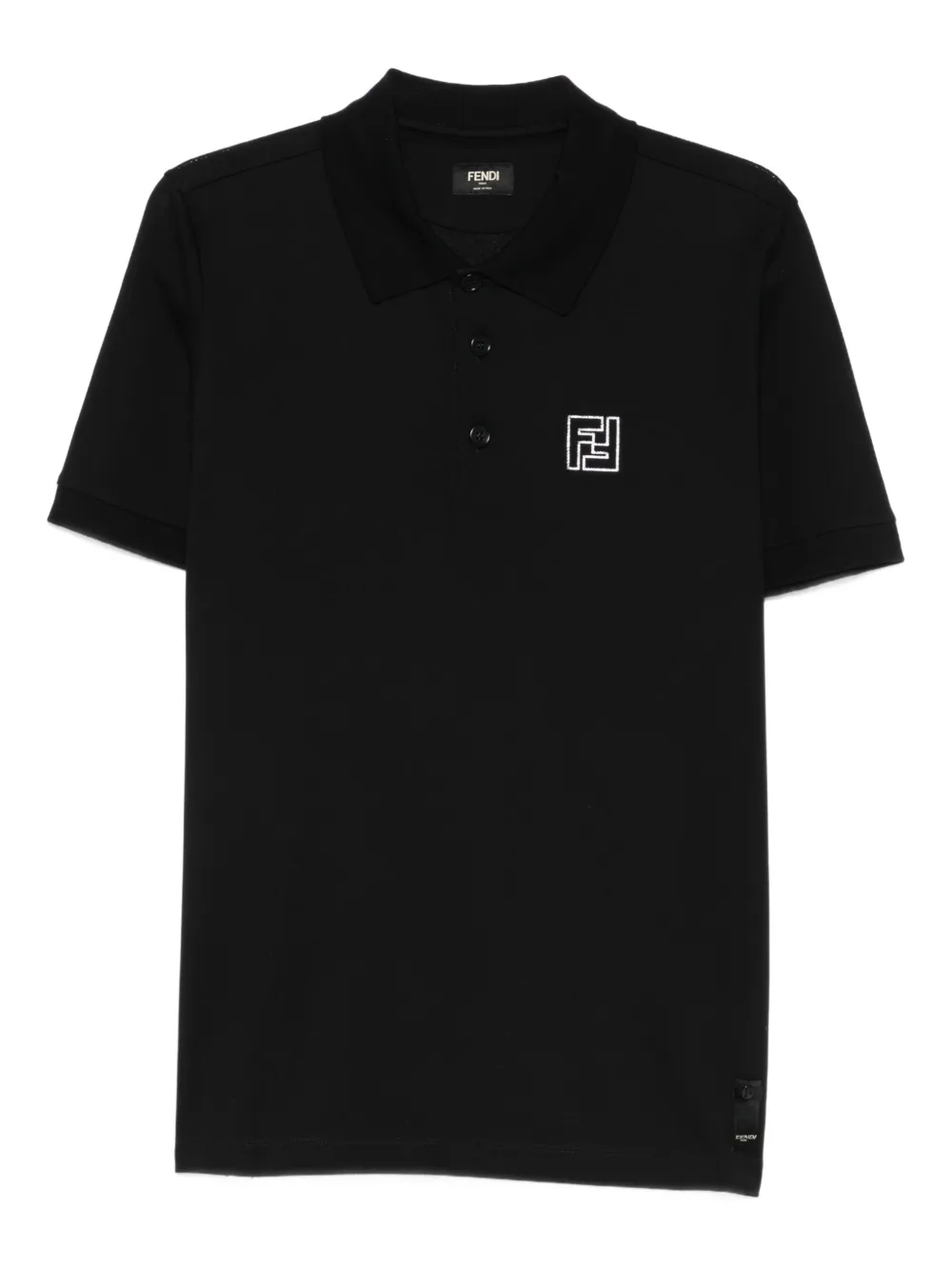 FENDI polo con logo estampado | negro | Image 1