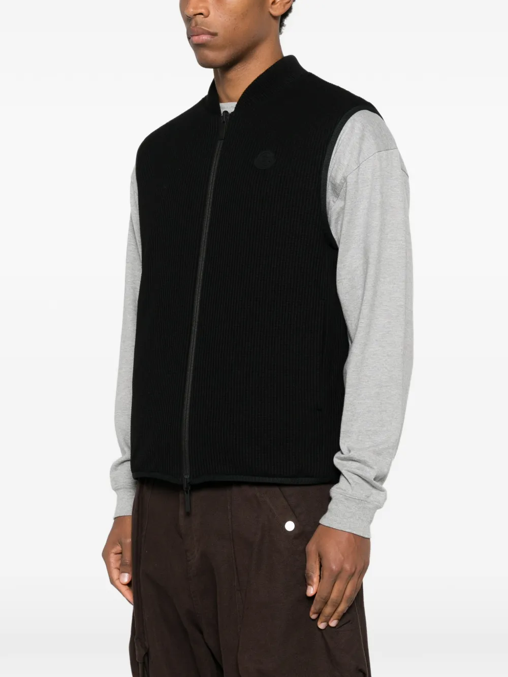 Moncler Jack met logopatch Zwart