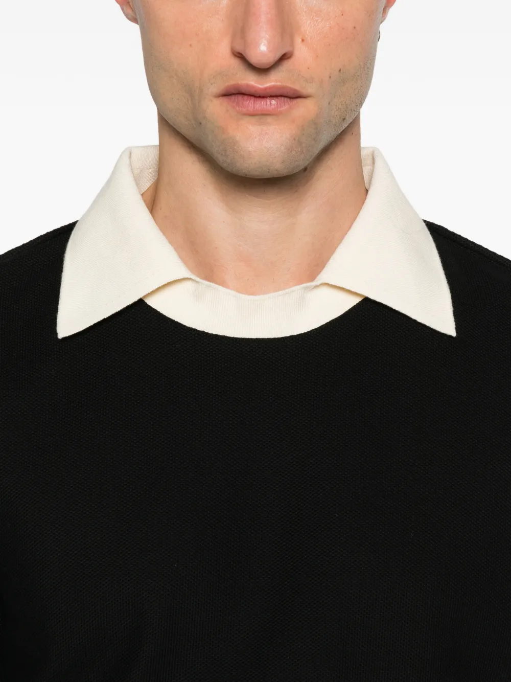 Lanvin T-shirt met ronde hals Zwart