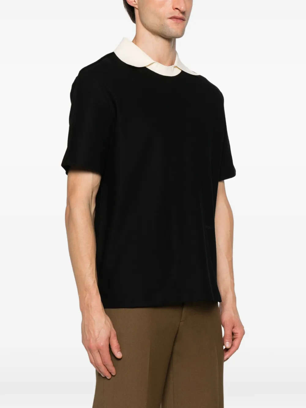 Lanvin T-shirt met ronde hals Zwart