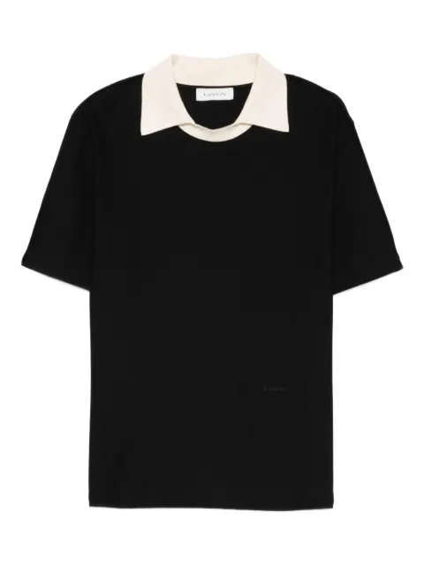 Lanvin roun-neck collared T-shirt