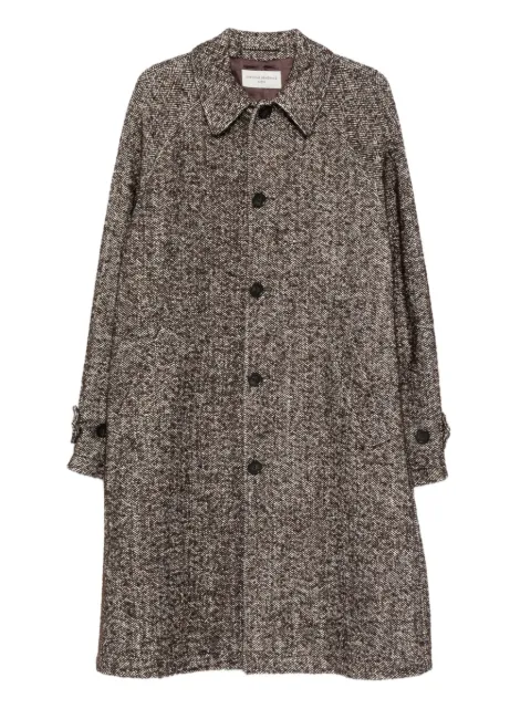 Officine Generale button herringbone coat