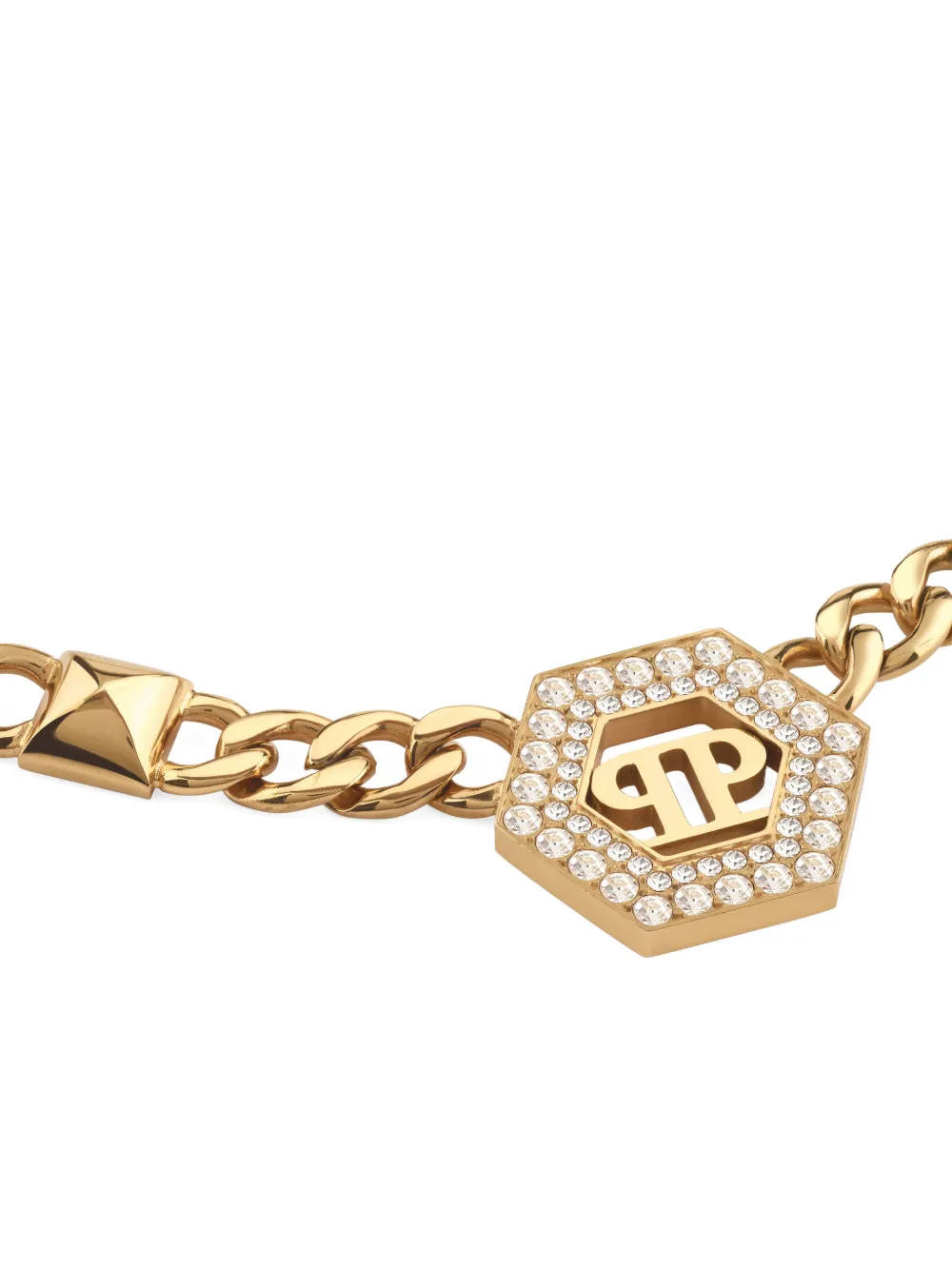 Philipp Plein Halsketting met studs - Goud