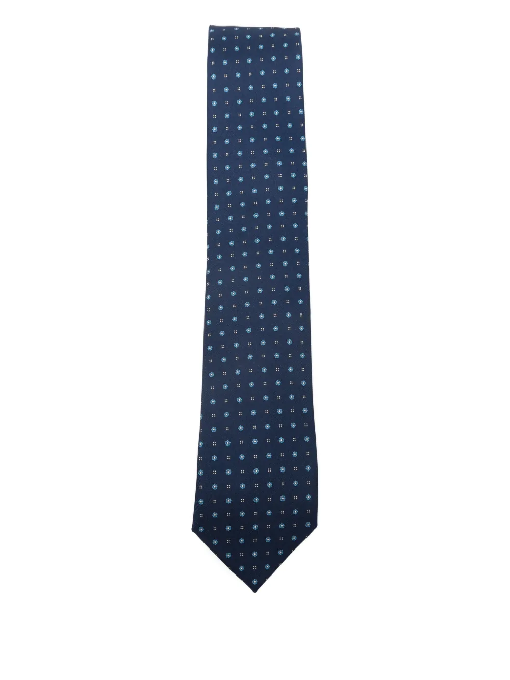 Errico Formicola Floral Silk Tie In Blue