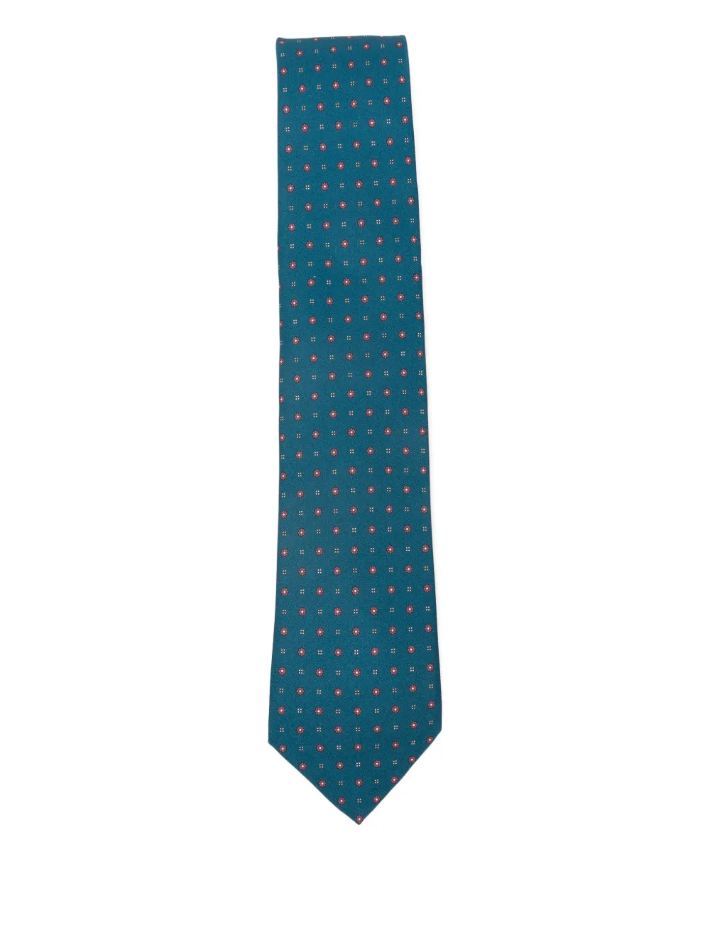 Errico Formicola floral-pattern silk tie - Blu