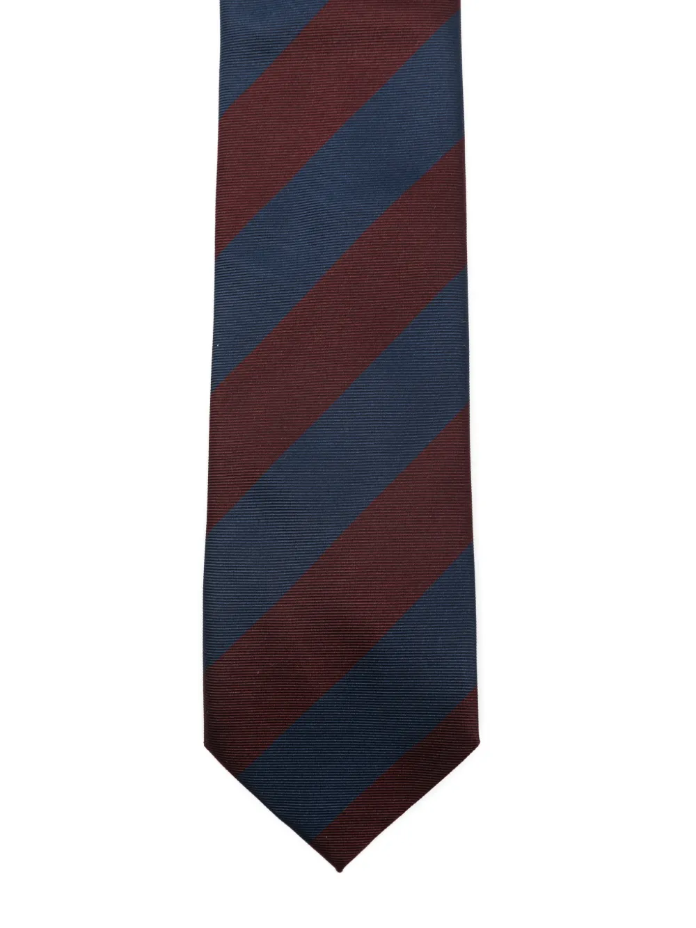 Errico Formicola Striped Silk Tie In Blue