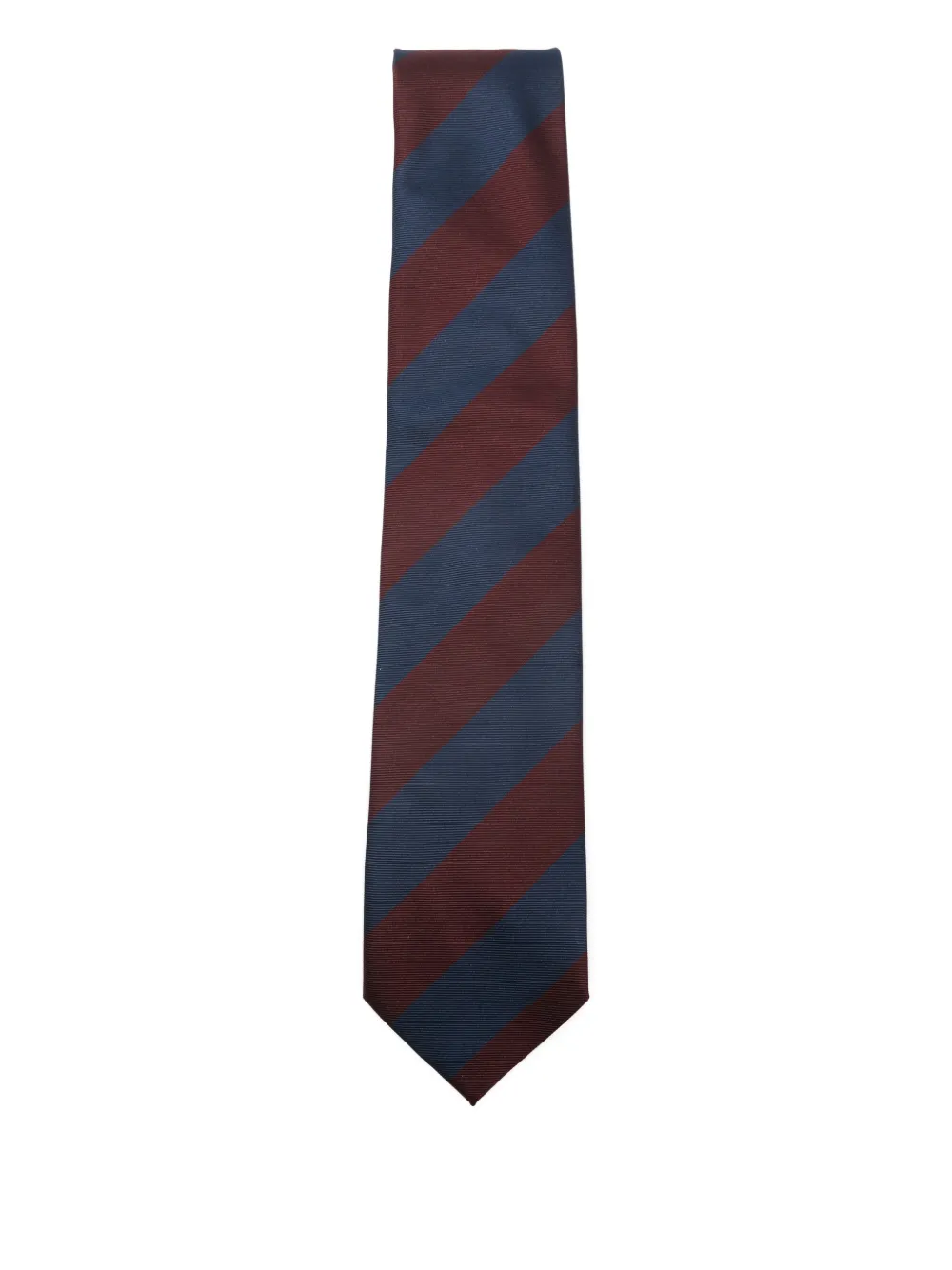 Errico Formicola Striped Silk Tie In Blue
