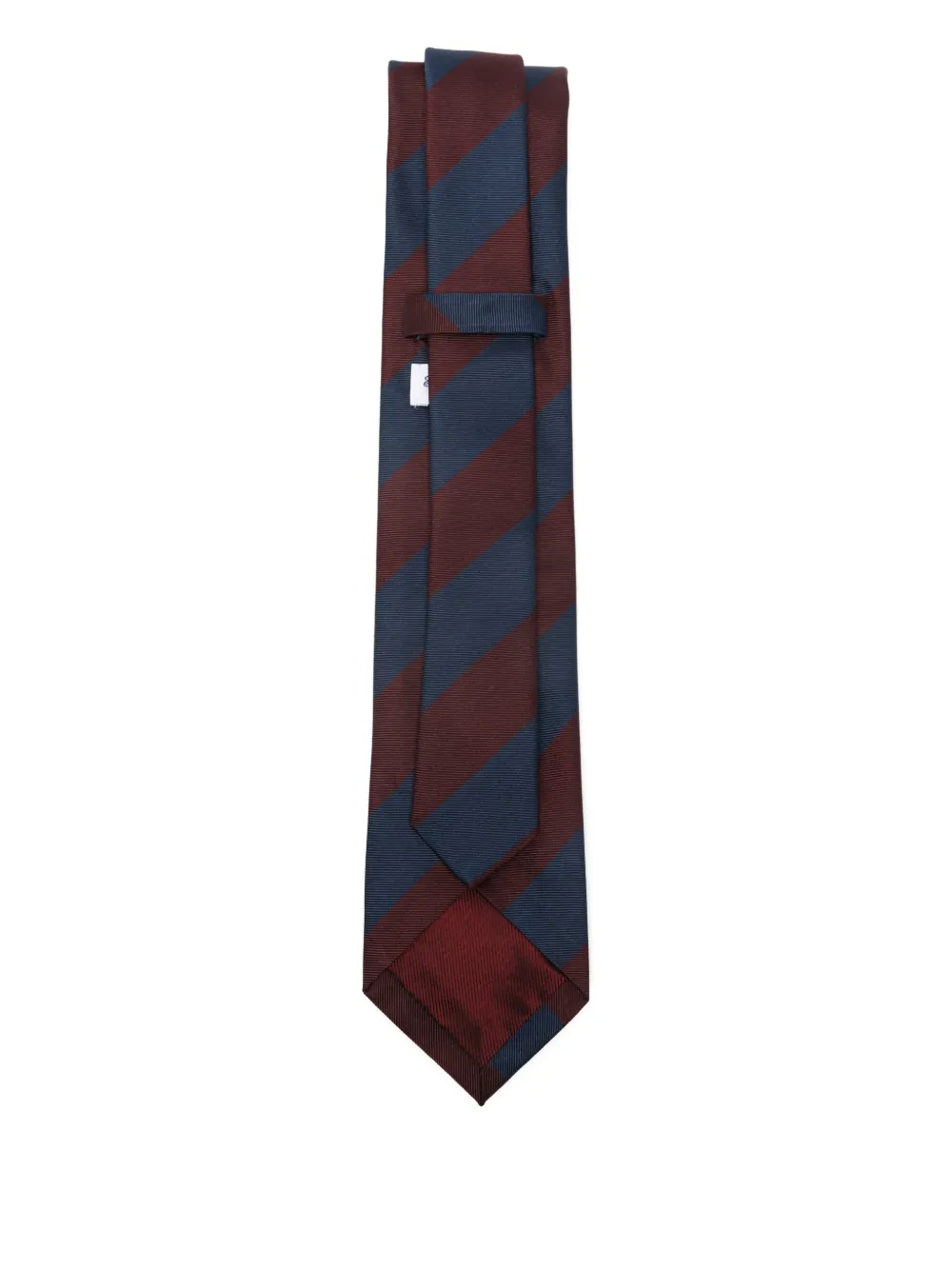 Errico Formicola Striped Silk Tie In Blue