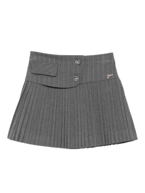 guess kids button pleated skirt