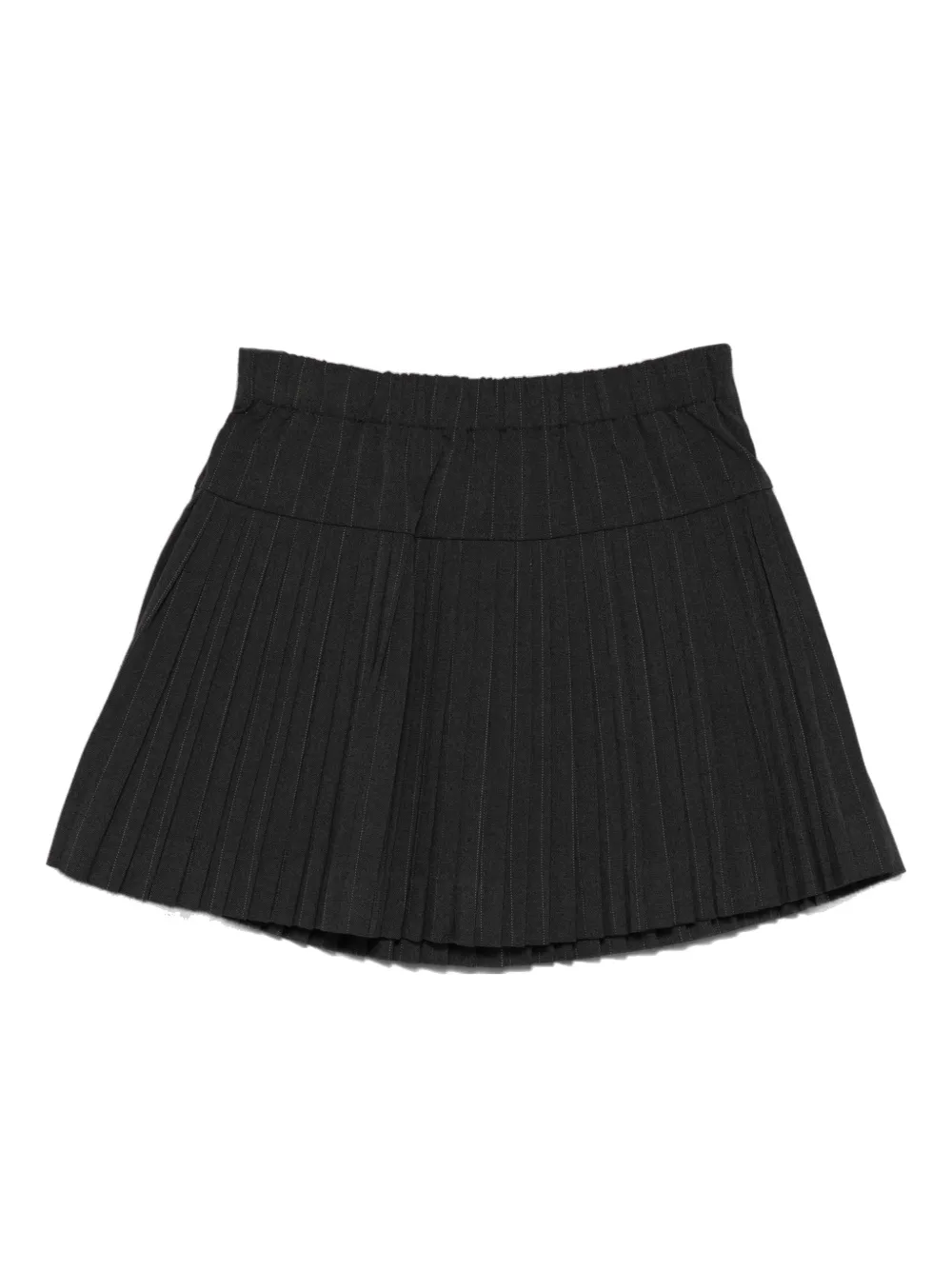 Guess Button Pleated Skirt In Gray