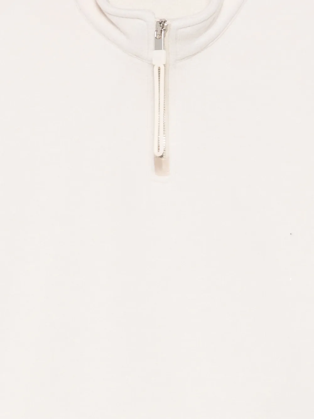 Yes London Zip-neck Sweatshirt In Neutral