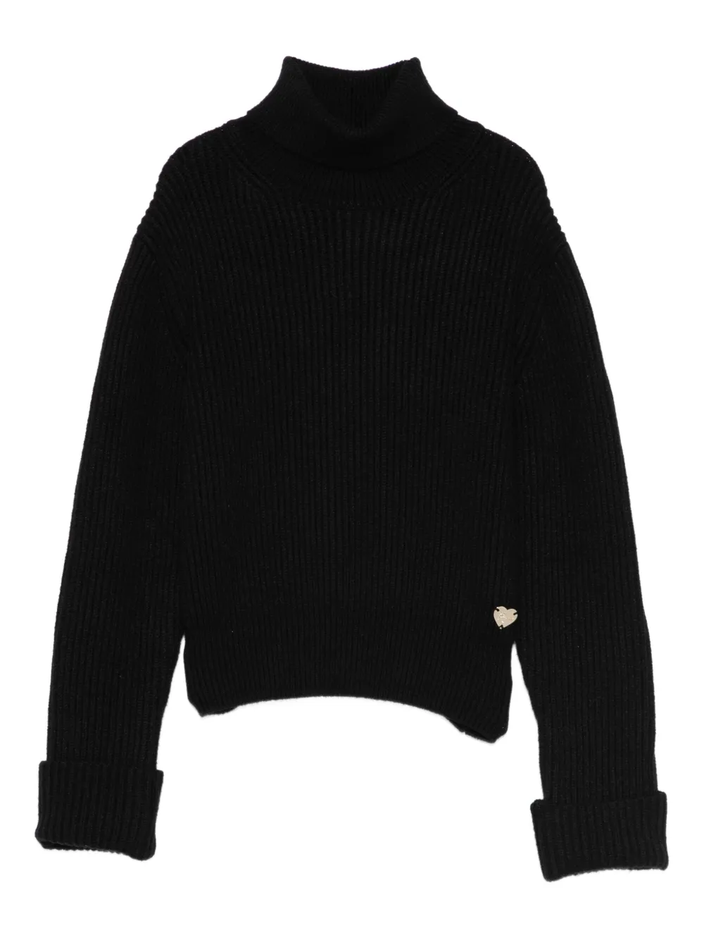 guess kids roll-neck long-sleeve sweater - ブラック guess kids roll-neck long-sleeve sweater - ブラック