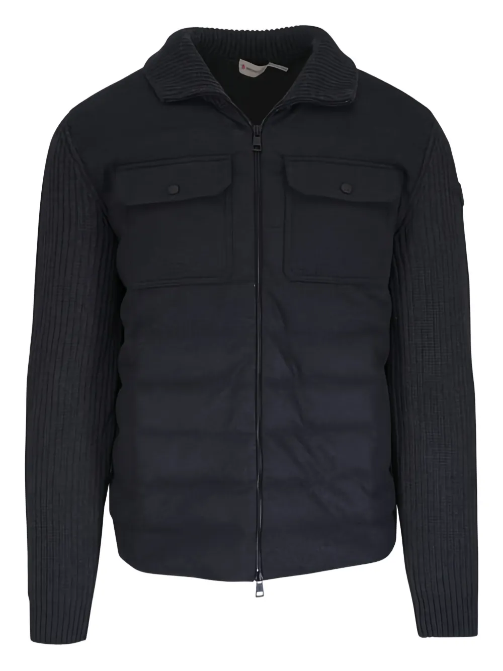 Moncler padded wool zip-up jacket | Grey | Image 1