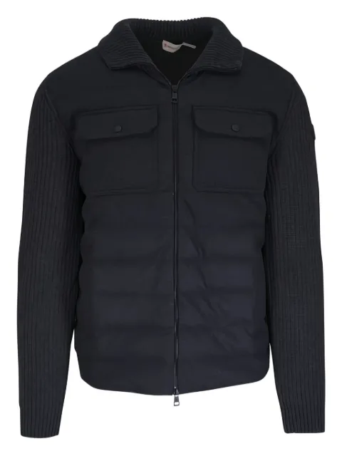 Moncler padded wool zip-up jacket