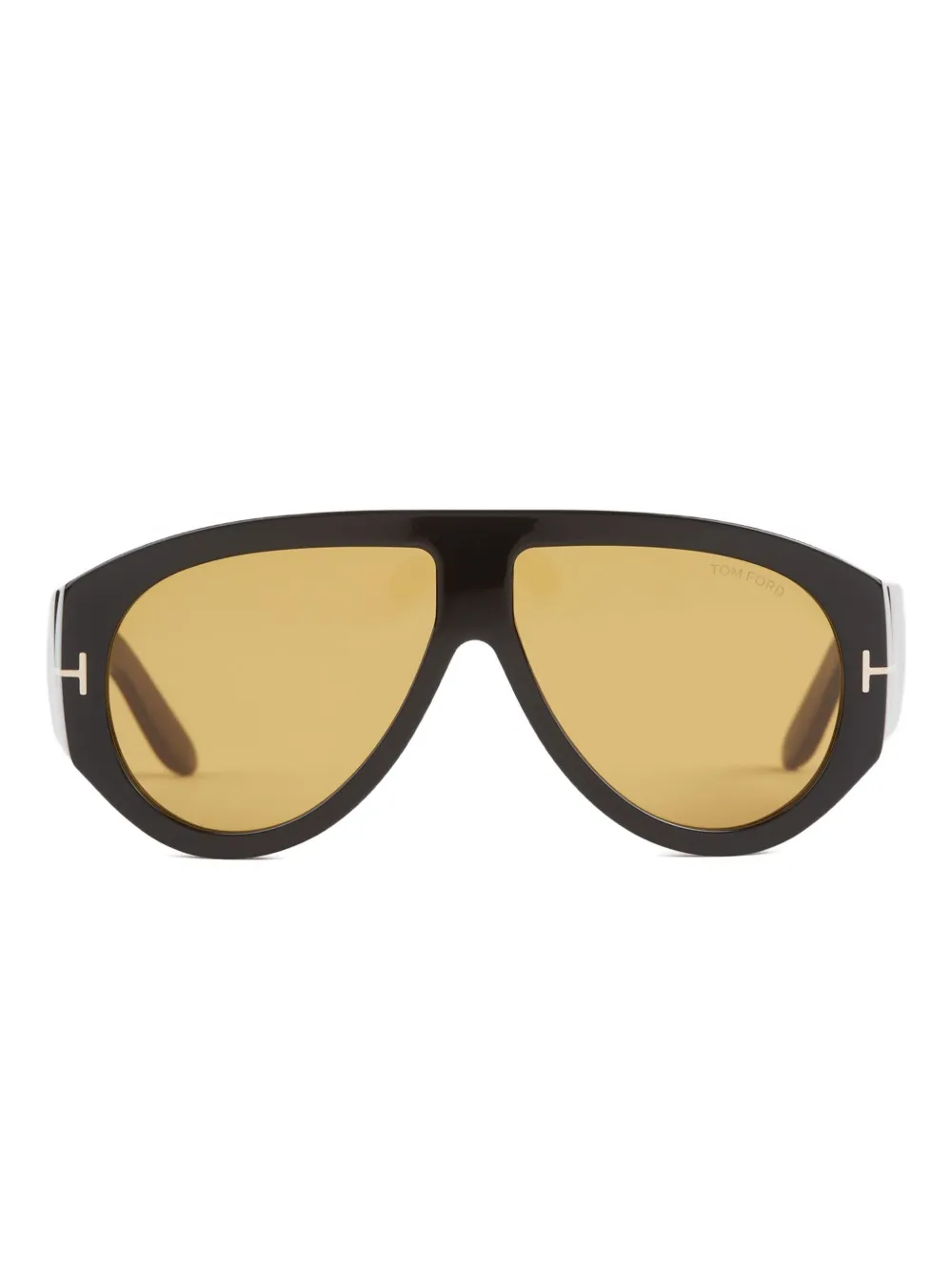 TOM FORD Eyewear Bronson pilot-frame sunglasses | Black | Image 1