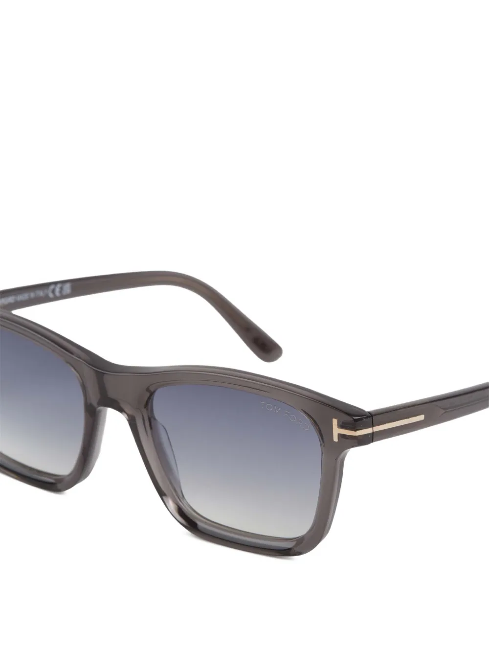TOM FORD Eyewear Zonnebril met vierkant montuur Grijs
