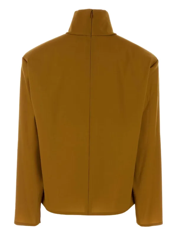 Saint Laurent ハイネック トップ | ブラウン | FARFETCH JP