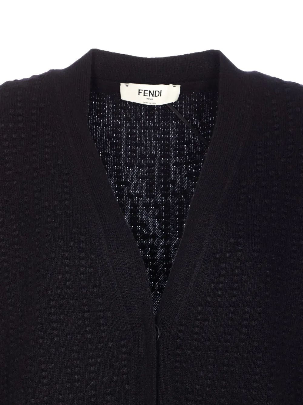 FENDI Vest met V-hals Zwart