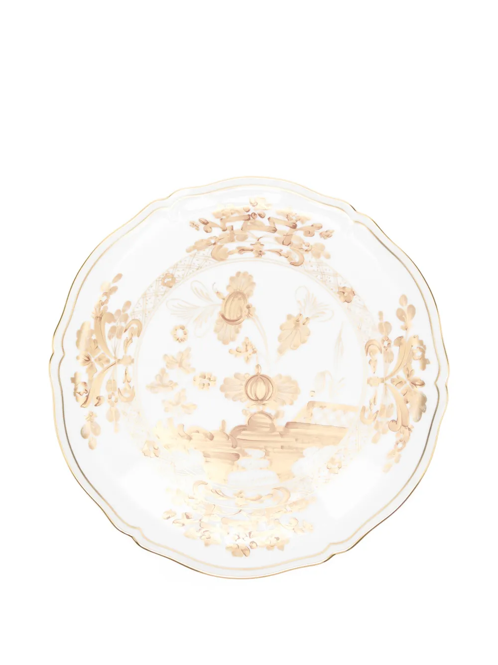 Ginori 1735 Oriente Italiano Aurum Cake Stand In White